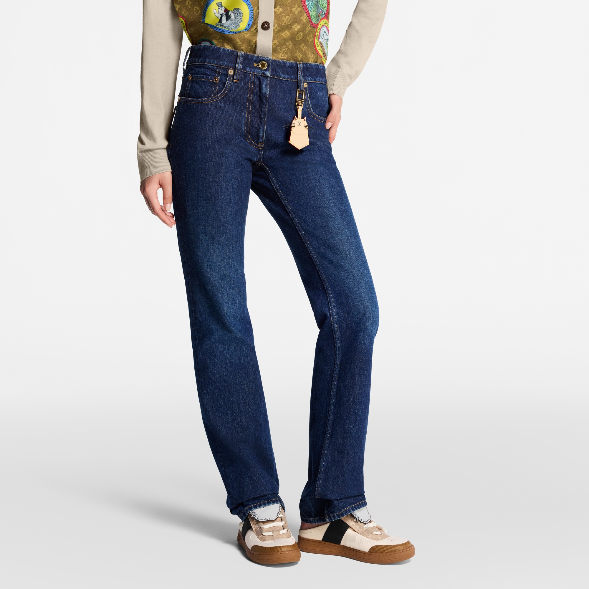 Straight-Cut Washed Denim Jeans - Ready-to-Wear | Louis Vuitton India